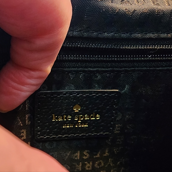 Kate Spade Grove Street Leather Crossbody - black & white - Picture 6 of 10